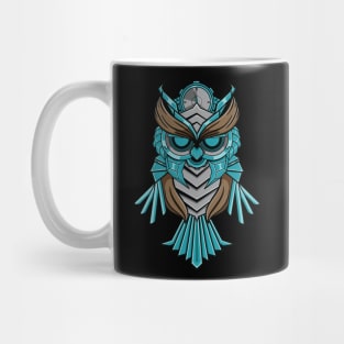 Steel Clock Owl Mug